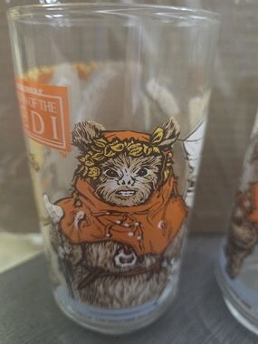 Star Wars Ewok Orange and Yellow Glass Tumbler